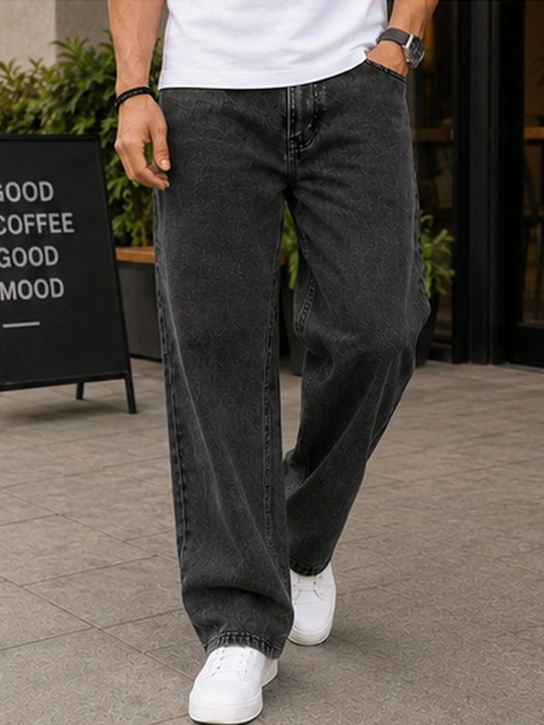 DENIM LIFE Men Classic Straight Fit Mid-Rise Stretchable Jeans-picture-42
