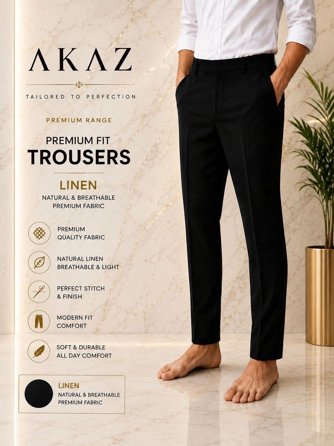 Akaz Men Tailored Easy Wash Trousers-picture-18
