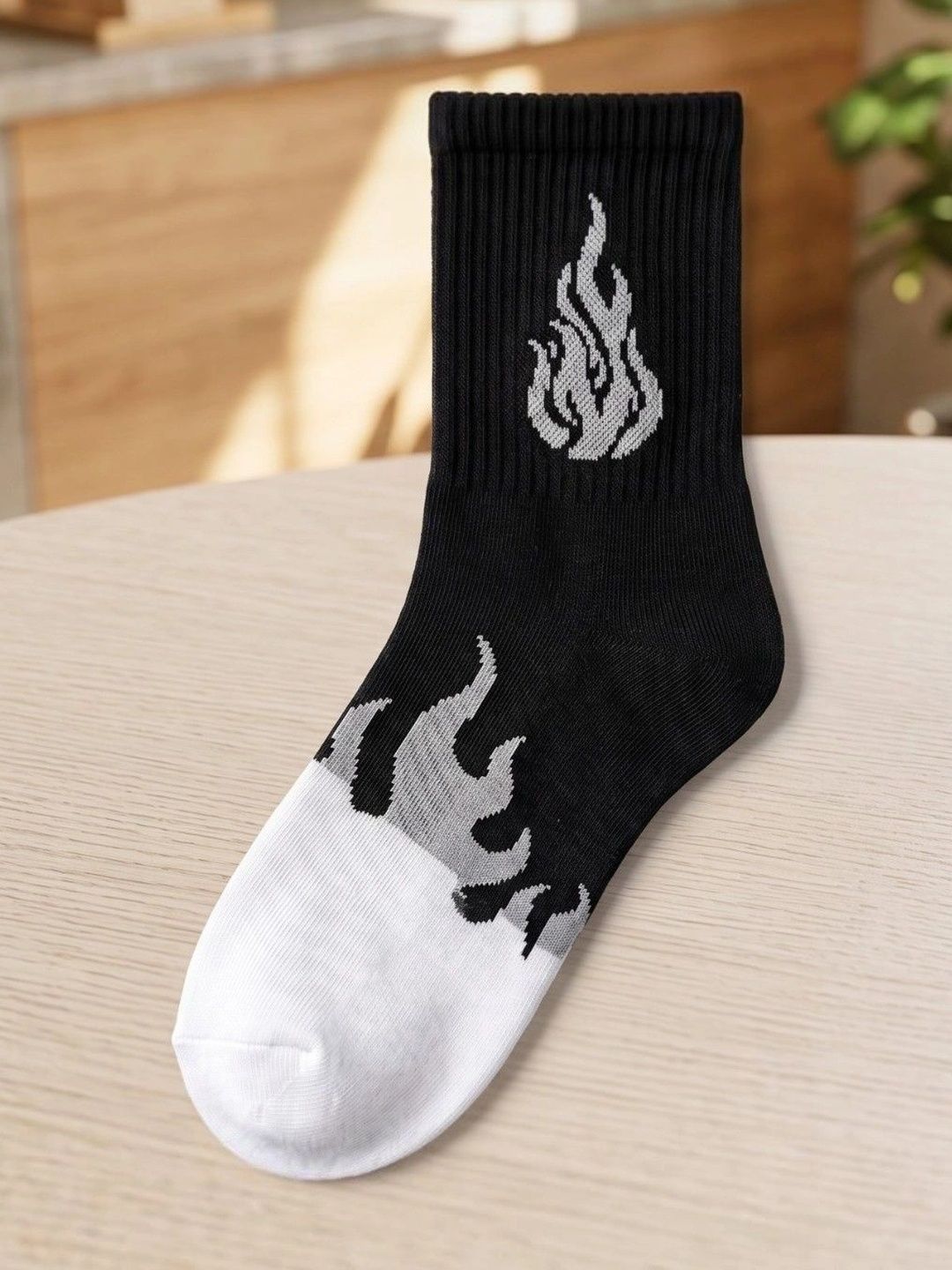 SWAZ Men Pack of 2 Cotton Assorted Patterned Above Ankle Socks-picture-43