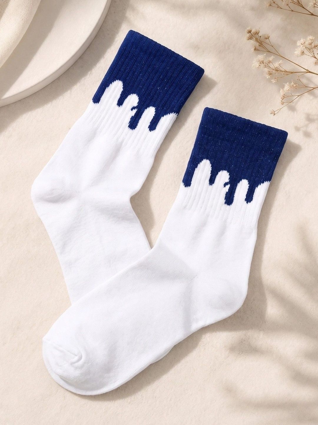 pell-mell Men Pack of 2 Cotton Assorted Patterned Ankle Length Socks-picture-18