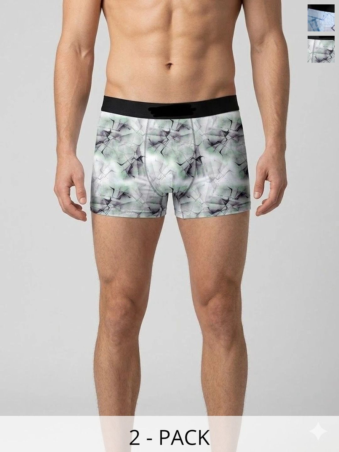 JISHVA Pack of 2 Printed Trunks-picture-17