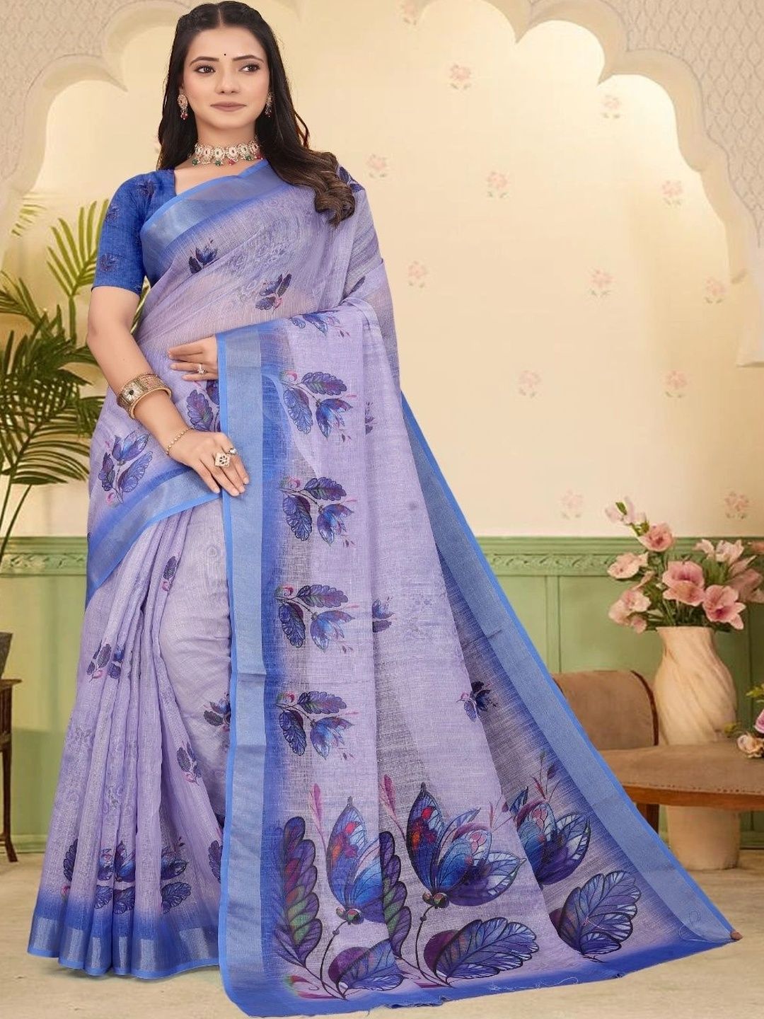 JIVIKA Woven Design Silk Cotton Kanjeevaram Saree-picture-20