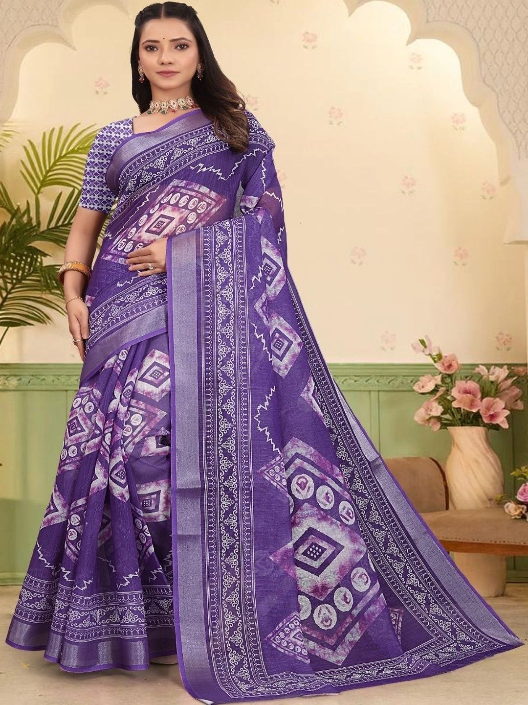 JIVIKA Woven Design Silk Cotton Kanjeevaram Saree-picture-37