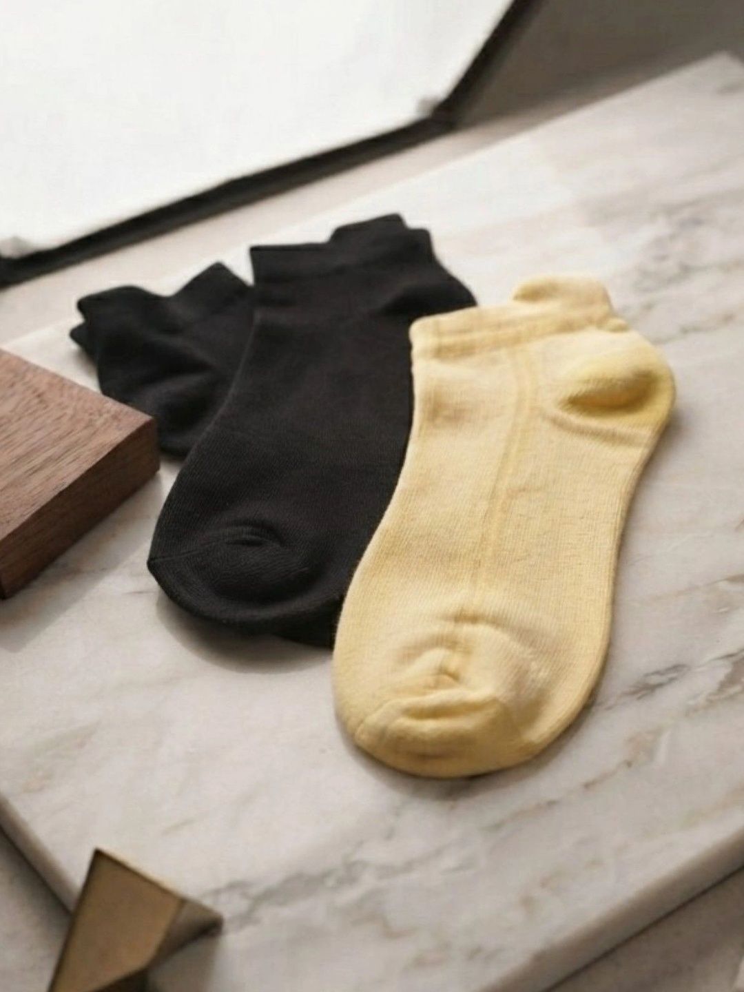 SWAZ Men Pack of 2 Cotton Assorted Ankle Length Socks-picture-42