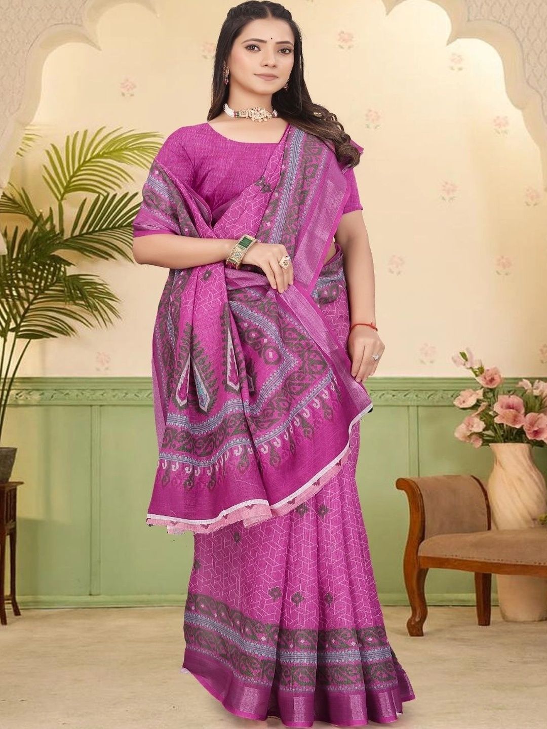 JIVIKA Woven Design Silk Cotton Kanjeevaram Saree-picture-22