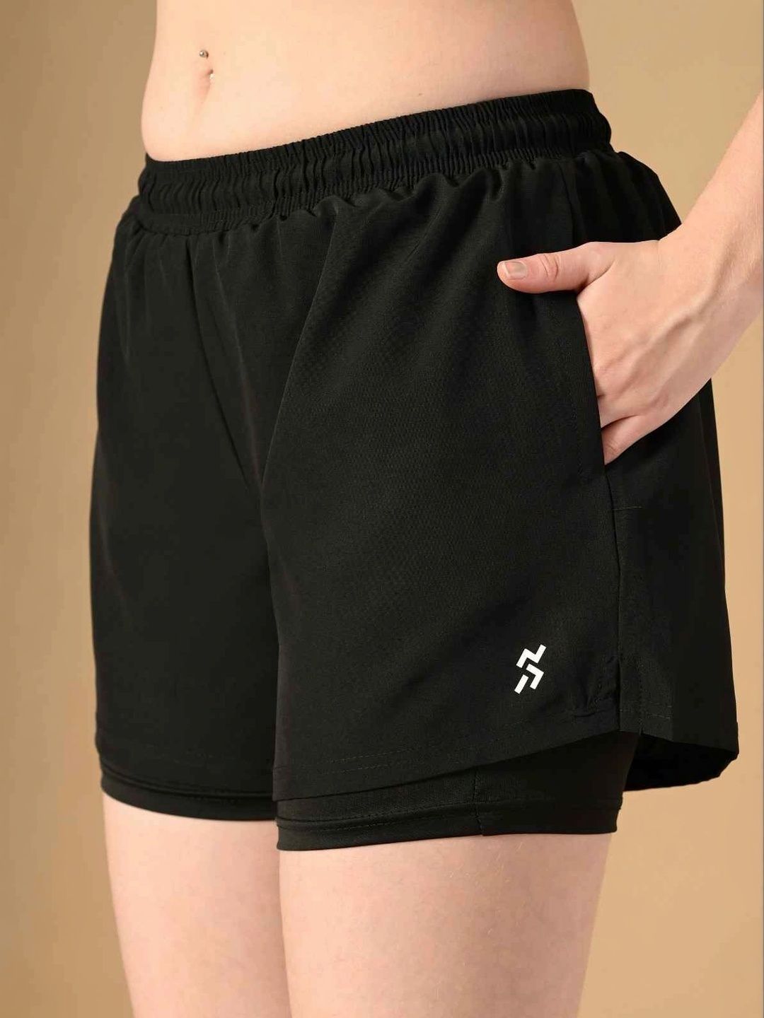 HOUSE OF FITNESS Women High-Rise Training or Gym Sports Shorts-picture-15
