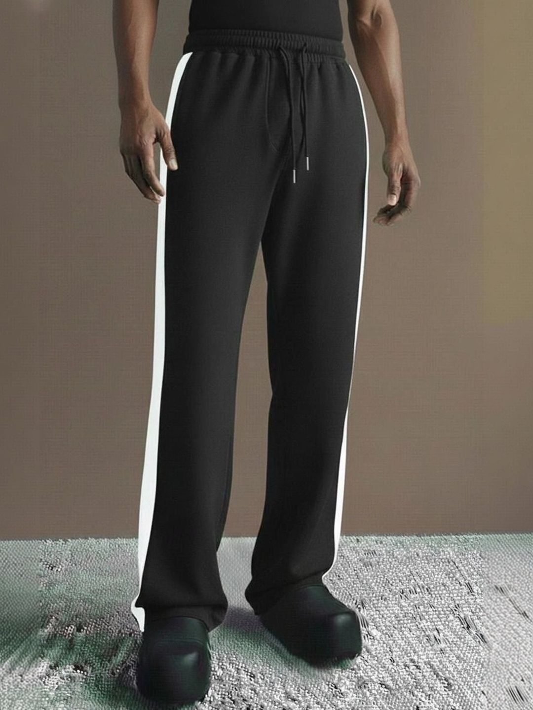 TRUFFLEGUM Men Regular Fit Colourblocked Training Track Pants-picture-52