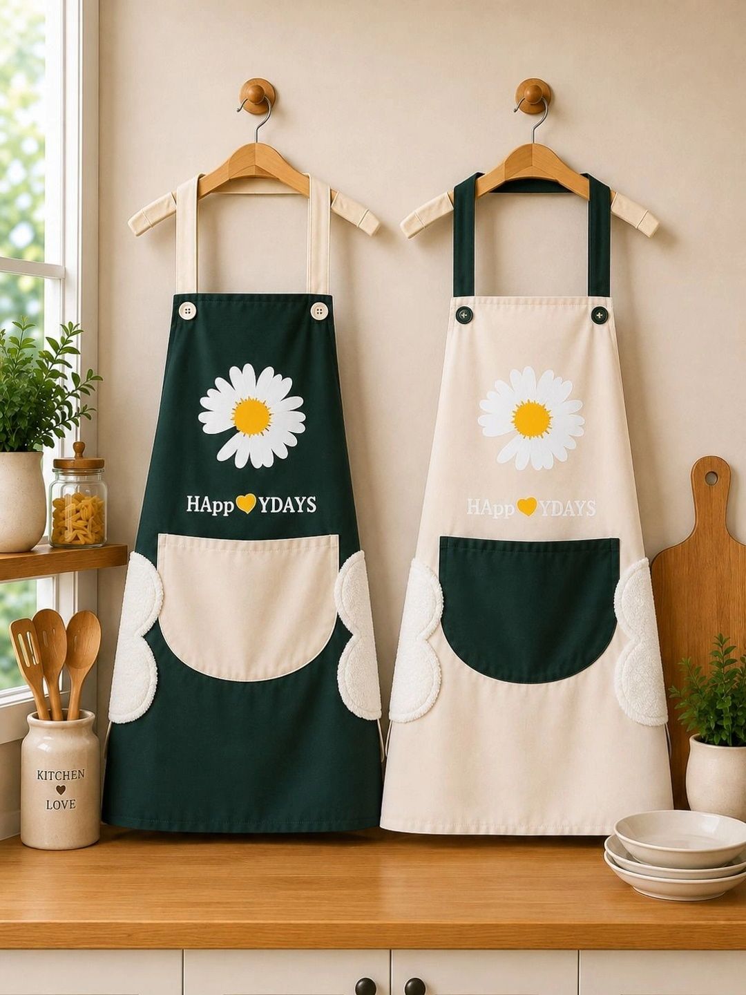 clipron Clipron2 Pieces White Printed Aprons-picture-15