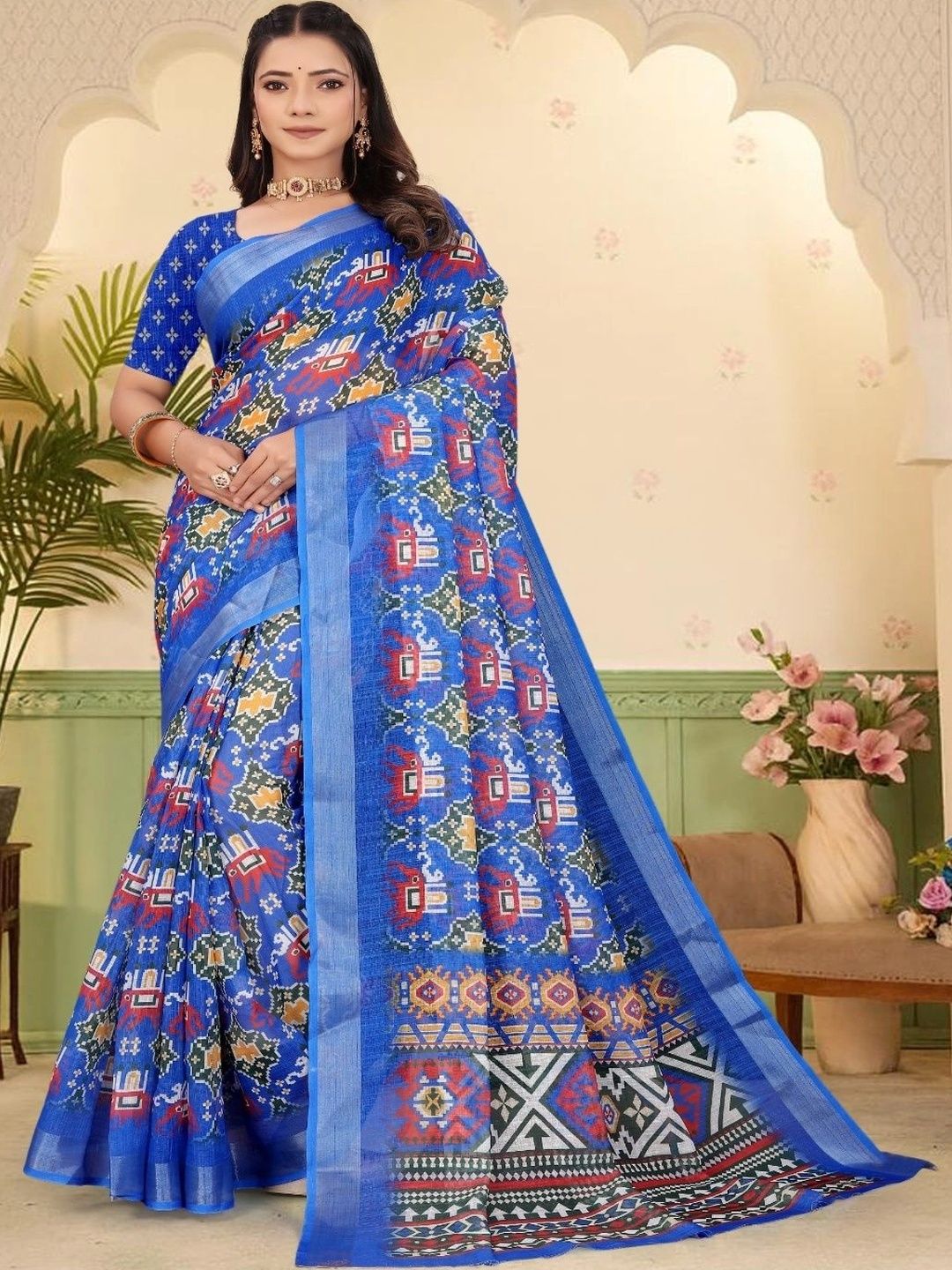 JIVIKA Woven Design Silk Cotton Kanjeevaram Saree-picture-34