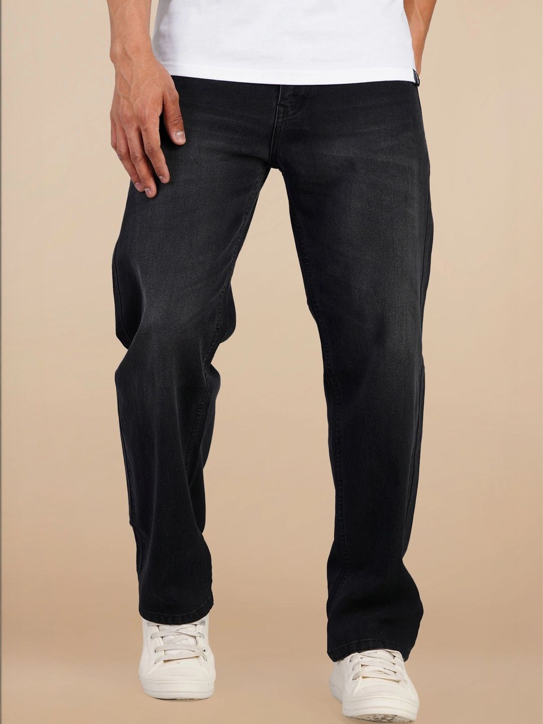 Wanted Men Straight Fit Mid-Rise Low Distress Jeans-picture-58