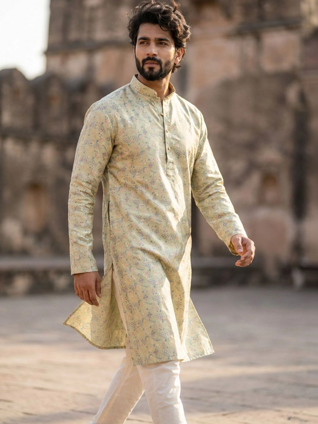 Anouk Men Paisley Printed Kurta-picture-24
