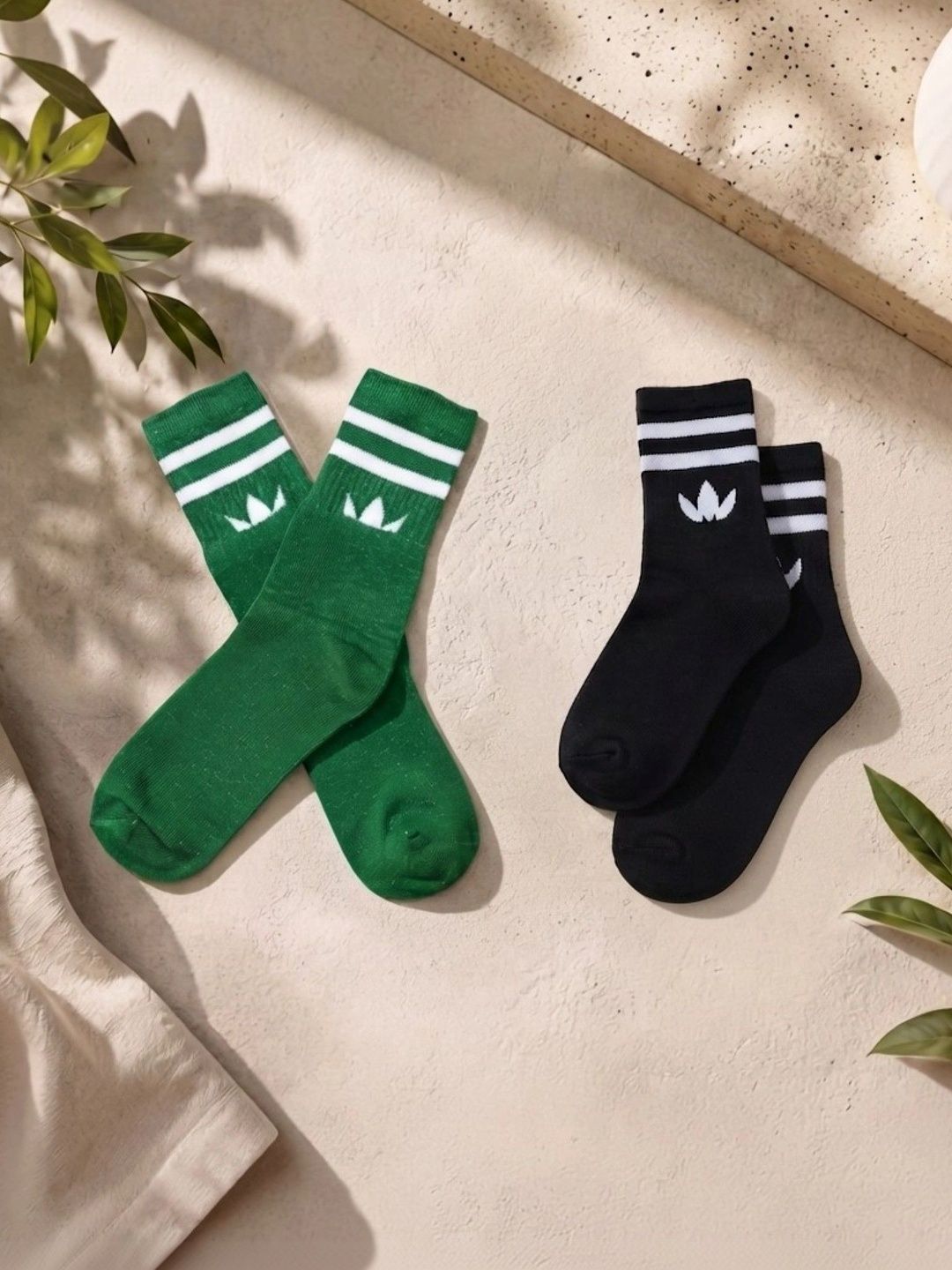 pell-mell Men Pack of 2 Cotton Assorted Striped Calf Length Socks-picture-17