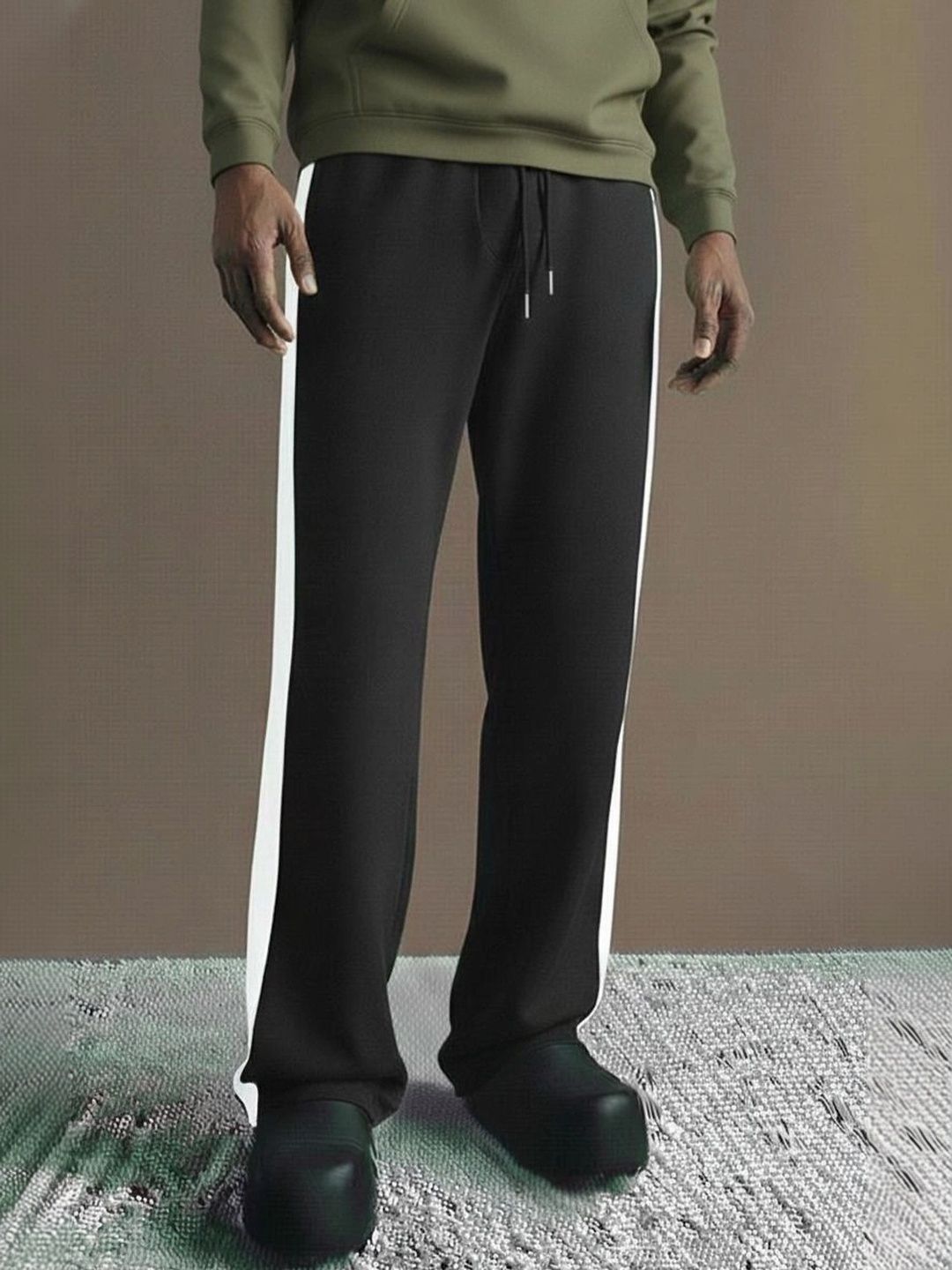 WARCOURT Men Regular Fit Colourblocked Track Pants-picture-19
