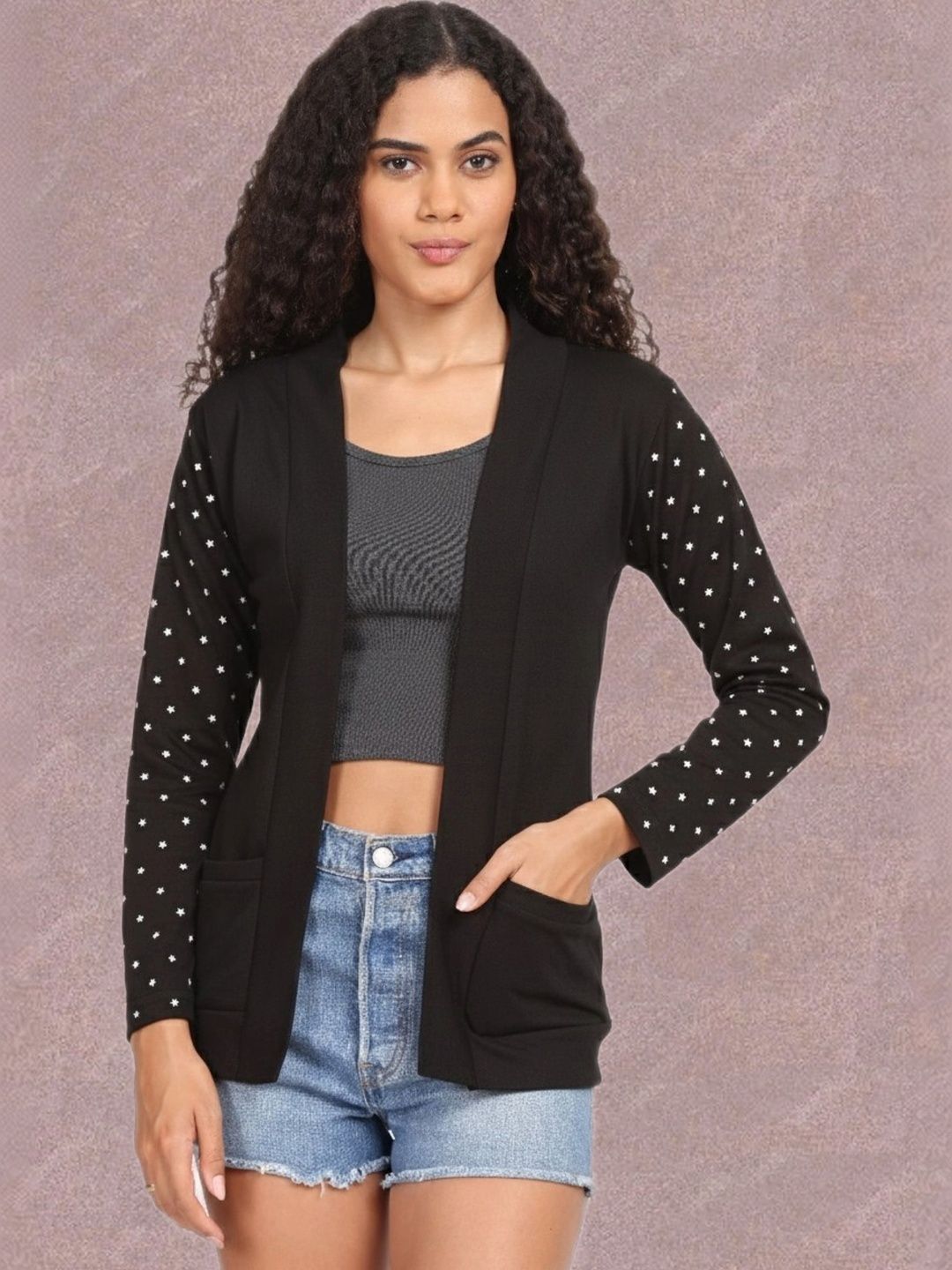 DDASPRATION Women Printed Shrug-image-41