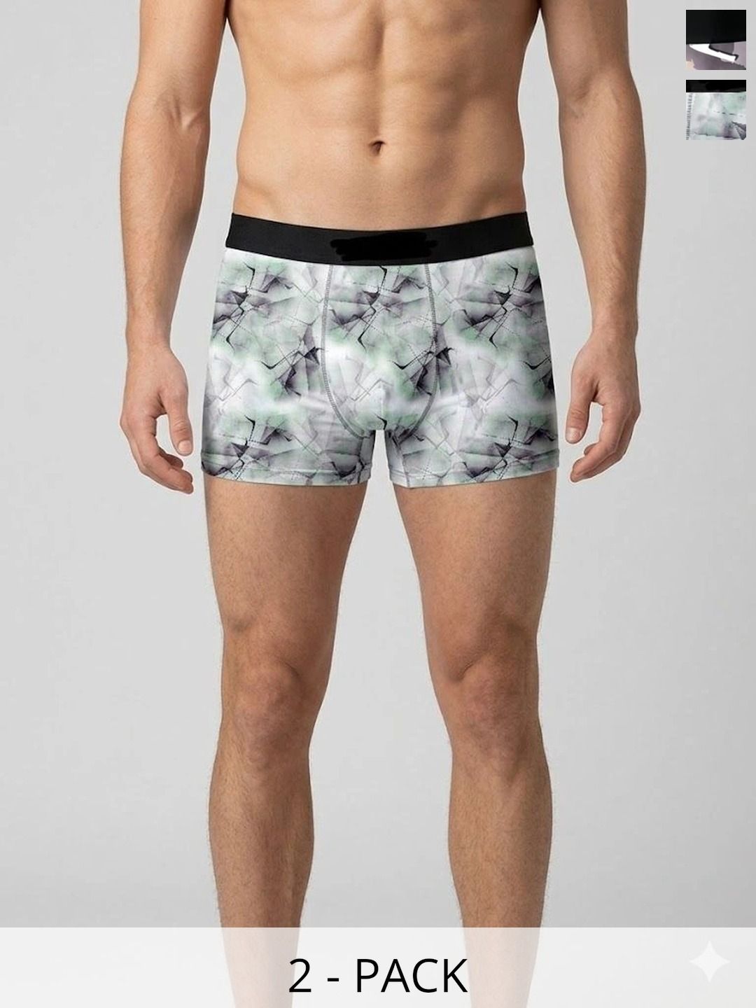JISHVA Pack of 2 Printed Trunks-picture-23