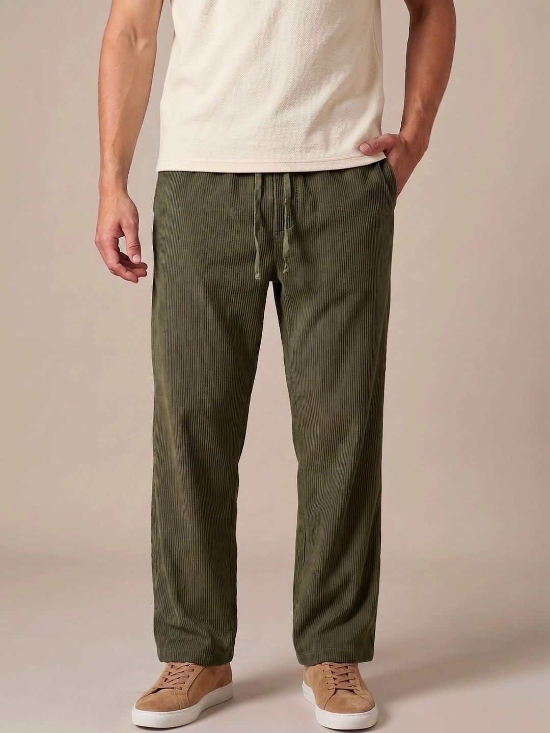 Hence Men Relaxed Corduroy Trousers-picture-19