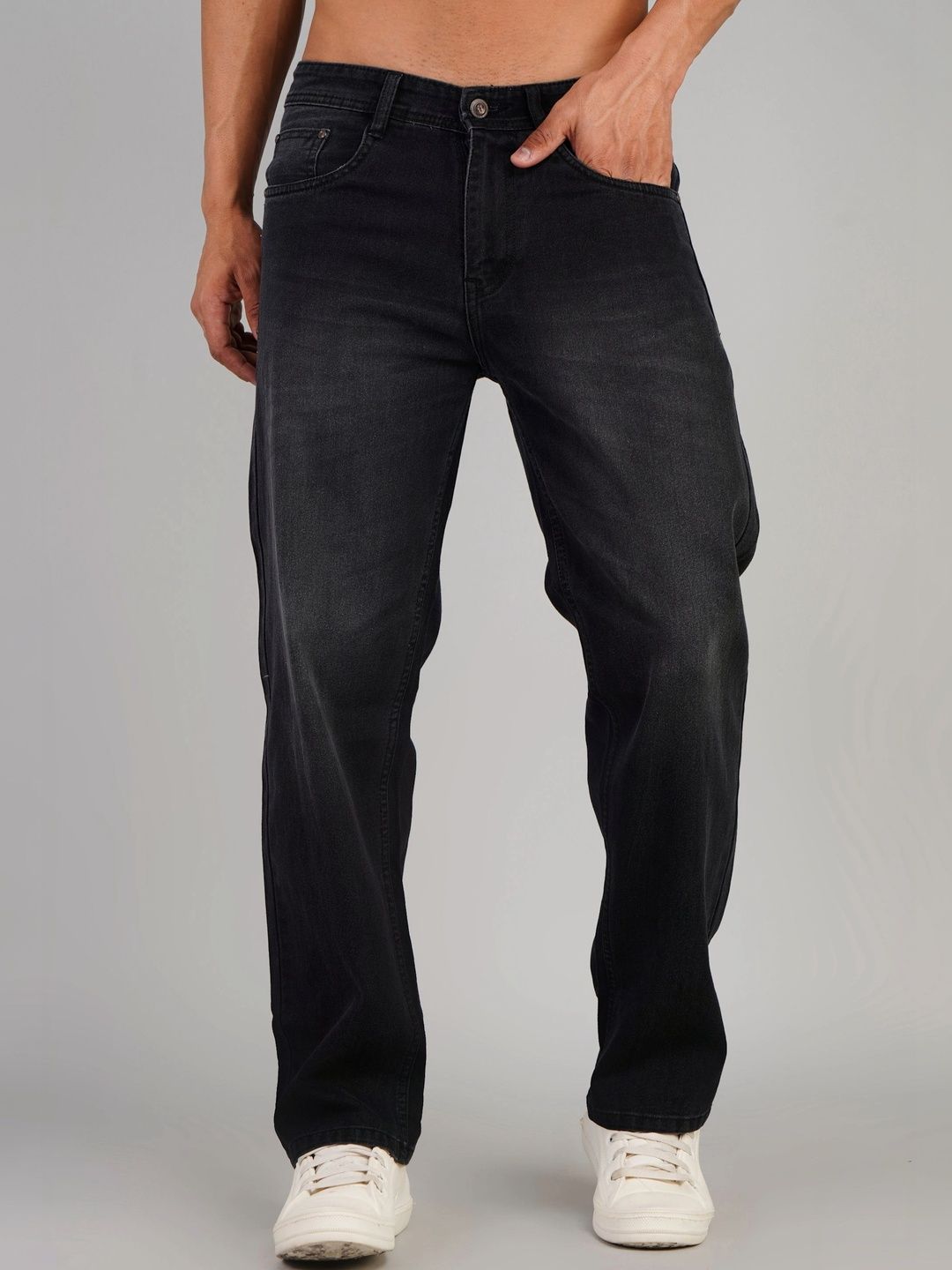 Wanted Men Straight Fit Mid-Rise Low Distress Jeans-picture-25