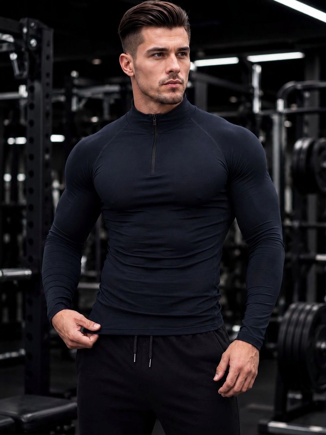 FBAR Men High Neck Compression T-shirt-picture-12