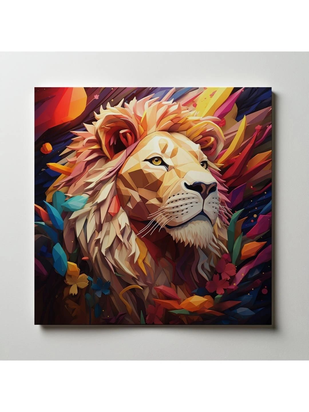 ARTOLIC Yellow & Green Lion Face D2 Wall Sticker-image-14