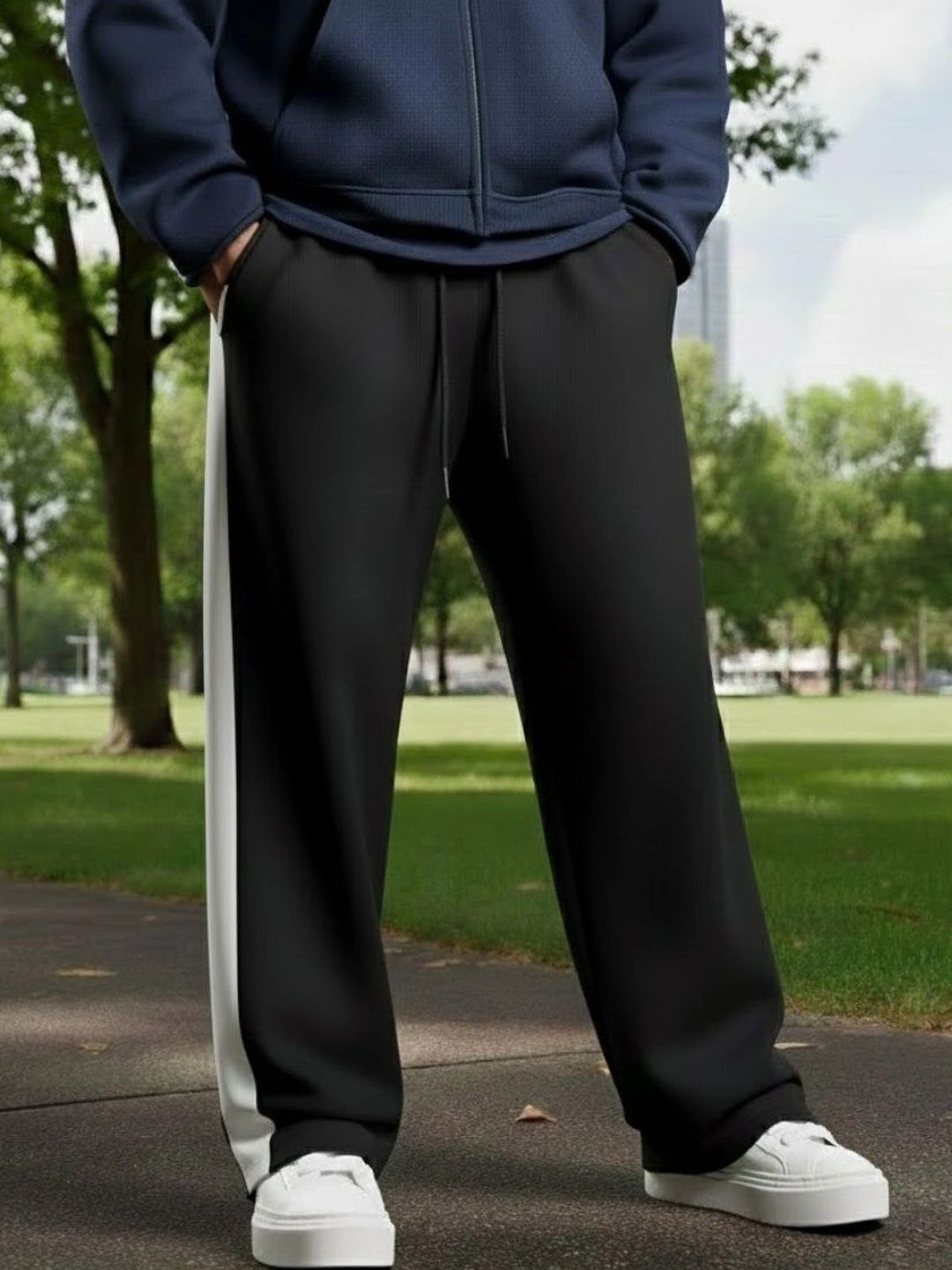 IRONDYE Men Regular Fit Colourblocked Training Track Pants-picture-27