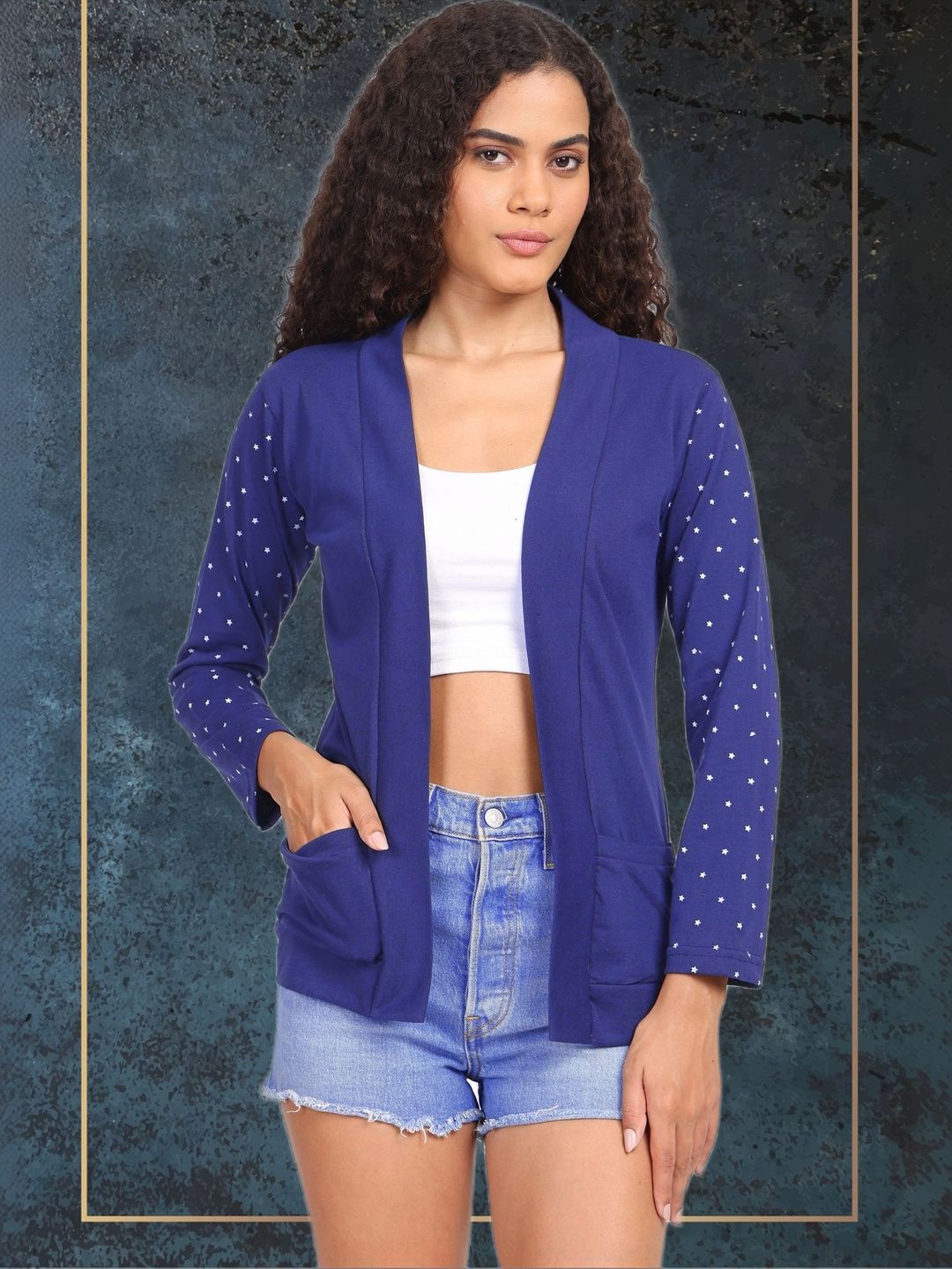 DDASPRATION Women Printed Shrug-image-38