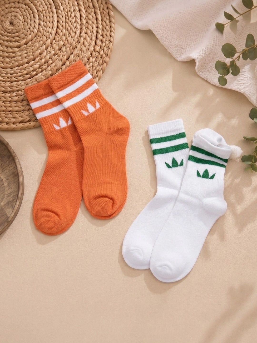 SWAZ Men Pack of 2 Cotton Assorted Patterned Above Ankle Socks-picture-52