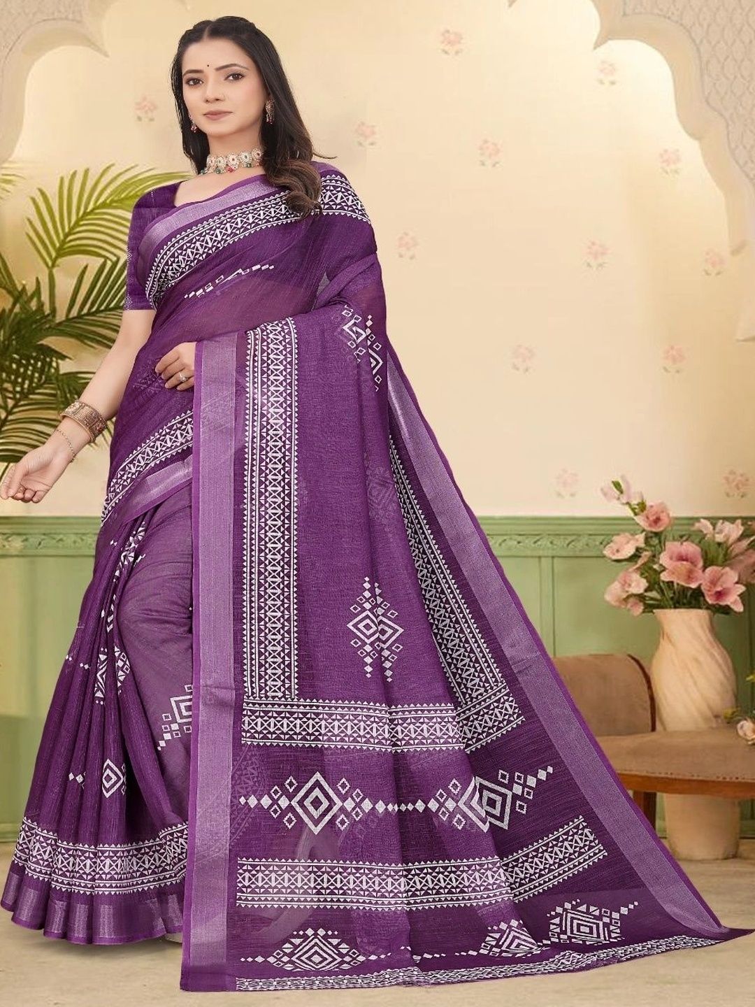 JIVIKA Woven Design Silk Cotton Kanjeevaram Saree-picture-48