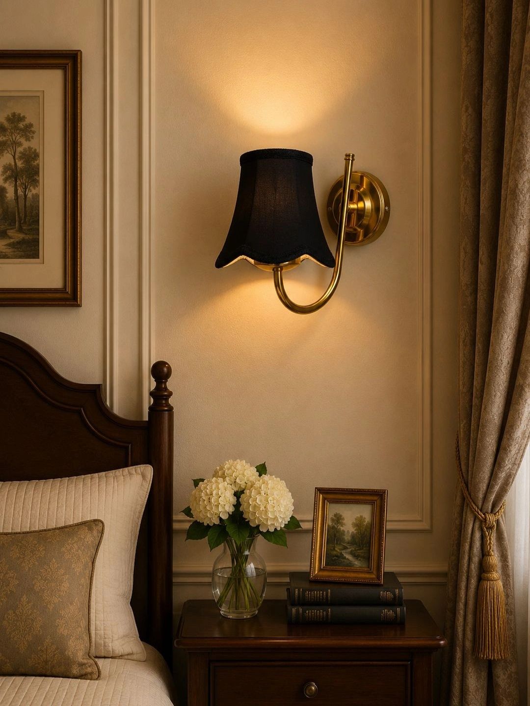 Myntra Elegant Homes Black Metal Traditional Wall Lamp-image-37