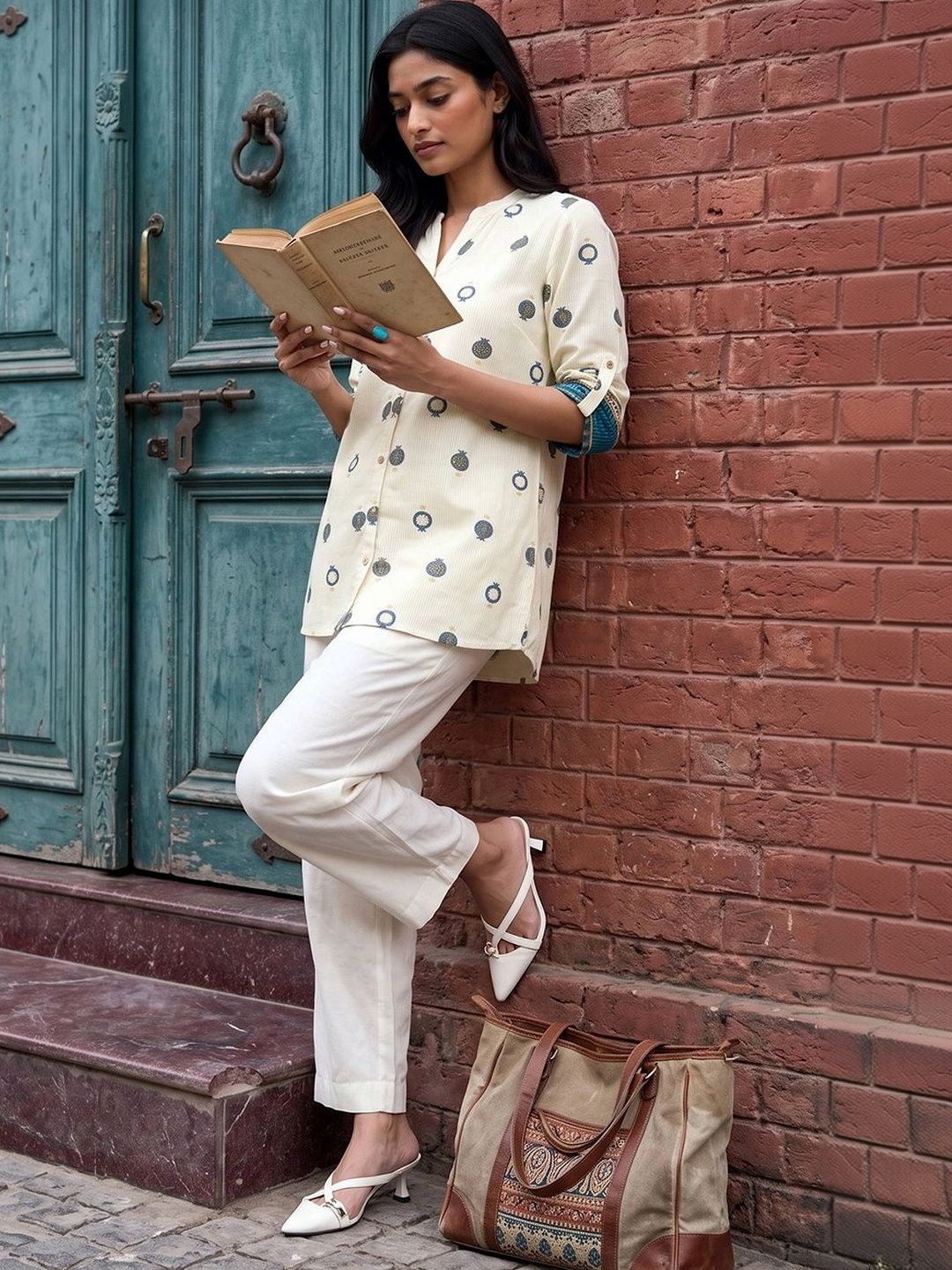 Melange by Lifestyle Ethnic Motifs Printed Kurti-picture-34