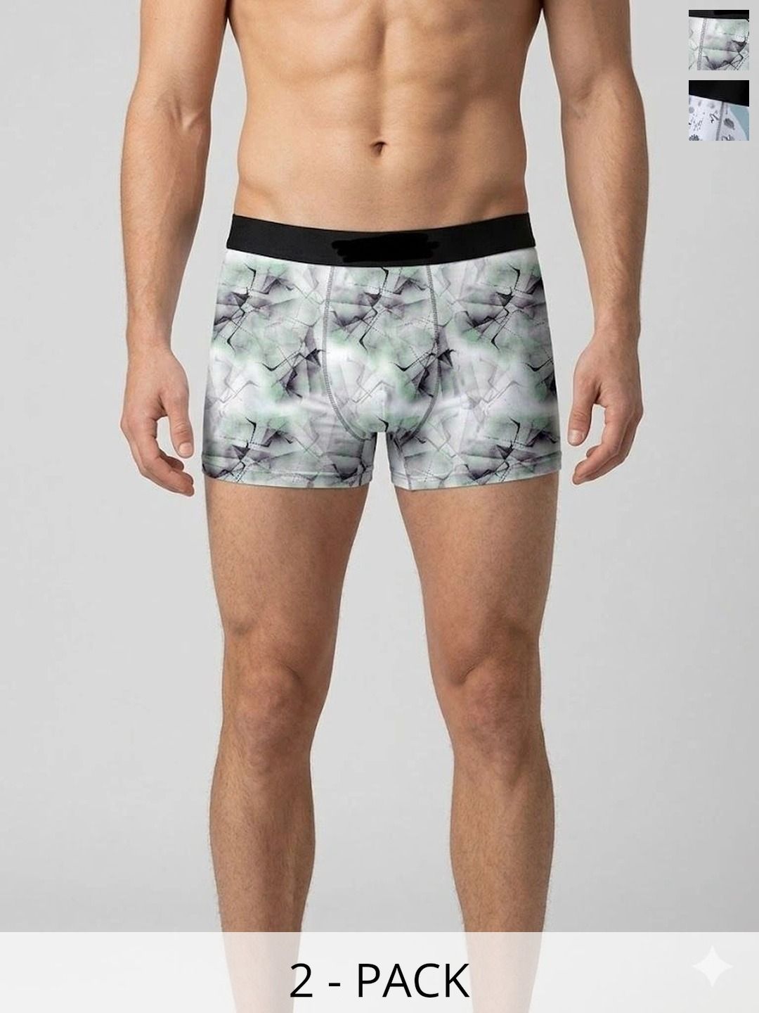 JISHVA Pack of 2 Printed Trunks-picture-47