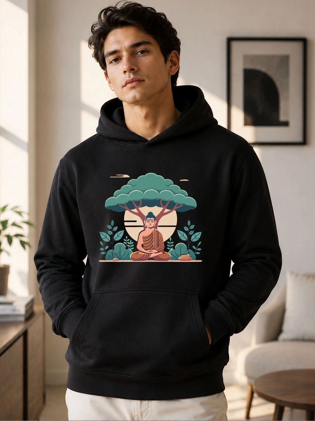 TRENDIFYTEEZ Men Printed Hooded Sweatshirt-picture-36