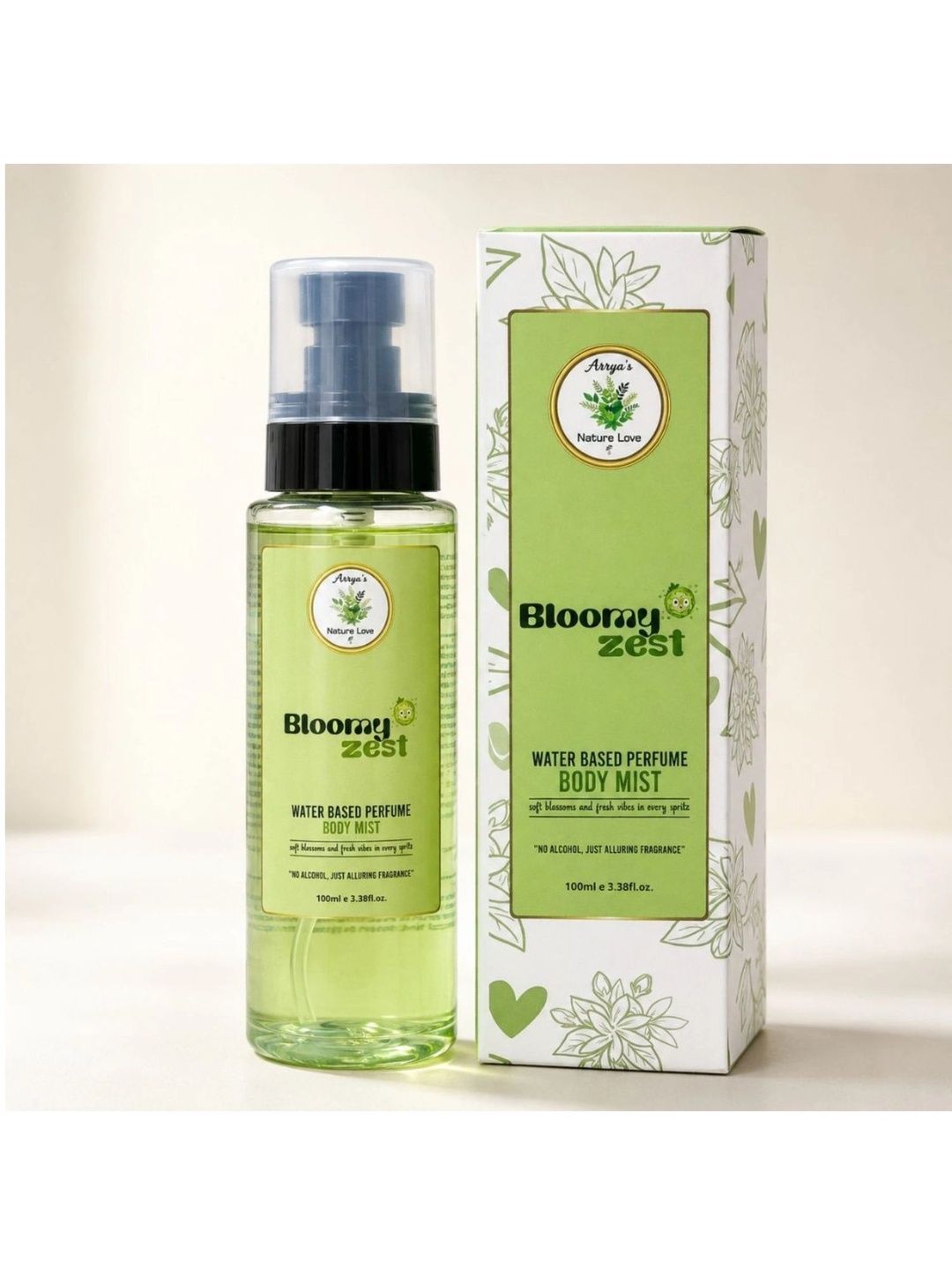 Arryas Nature Love Bloomy Zest Water Based Perfume Body Mist - 100 ml-image-46