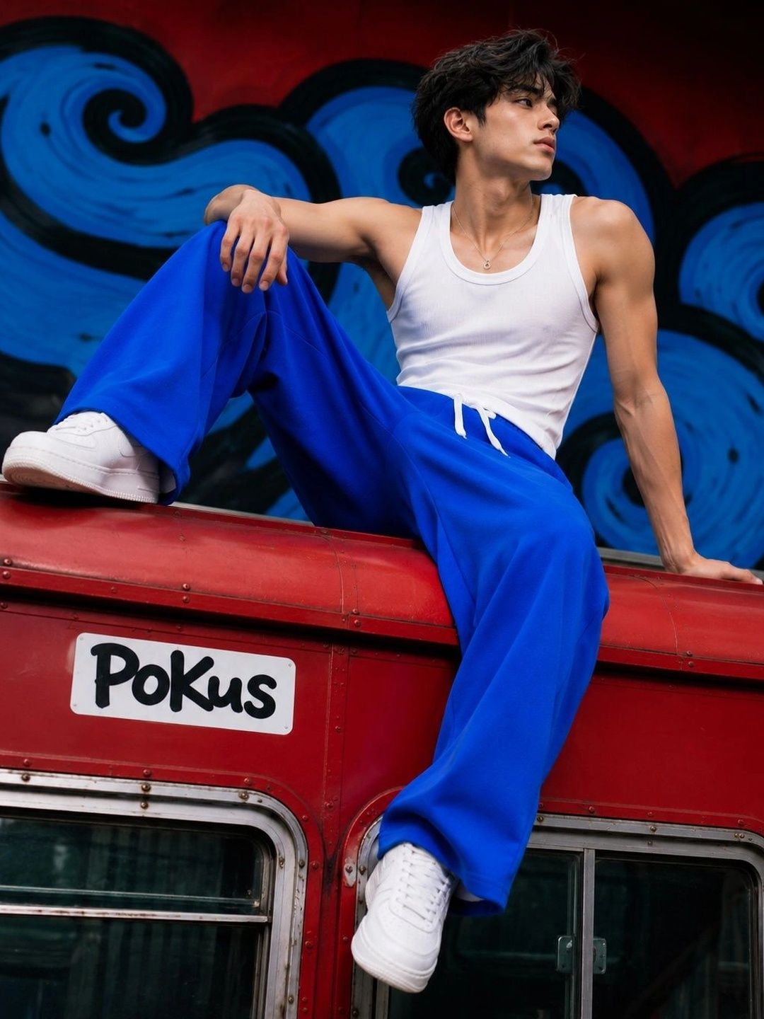 PockMAN Men Wide Leg Antimicrobial Running Joggers-image-16