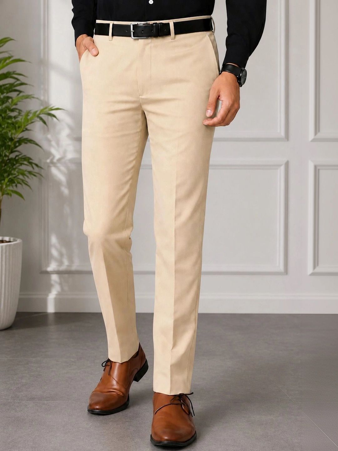 FLAXWEAR Men Easy Wash Trousers-picture-51
