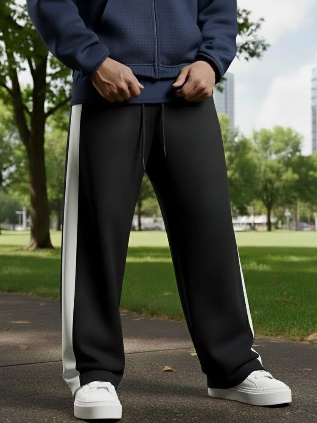PROGENY Men Regular Fit Colourblocked Running Track Pants-picture-58