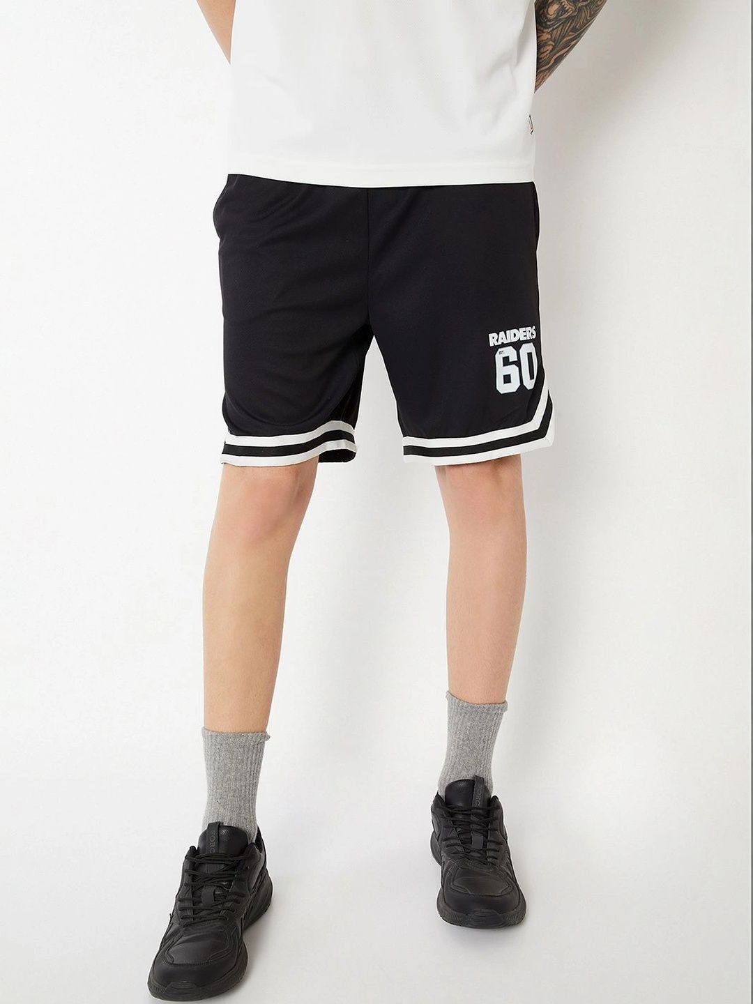 max Men Typography Training or Gym Sports Shorts-image-8