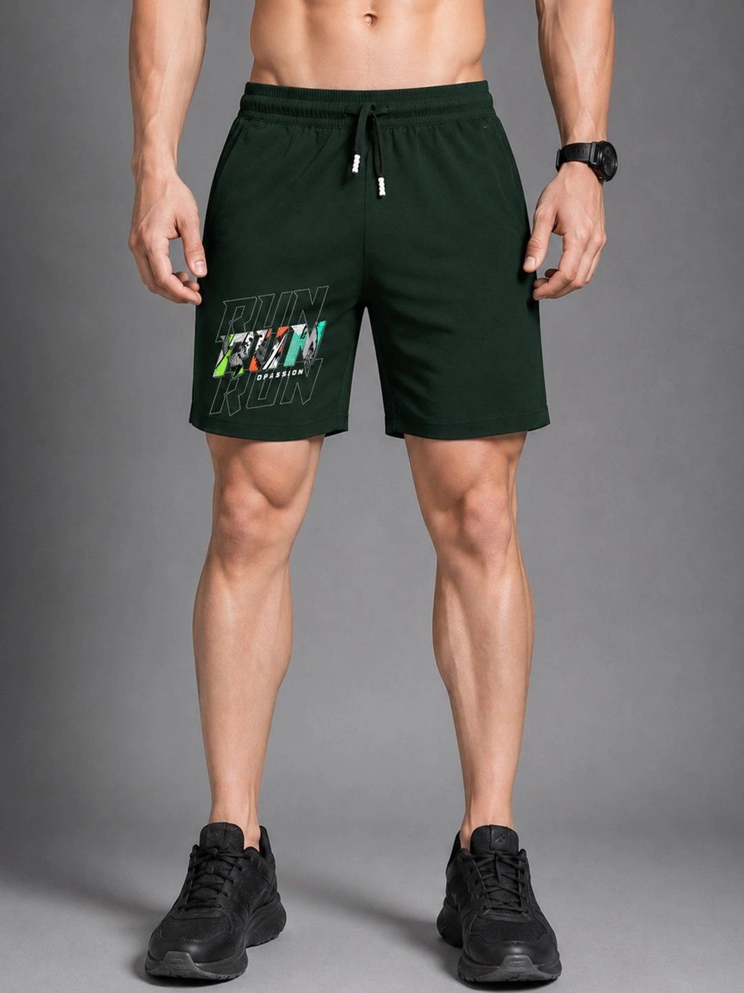 Dpassion Men Printed Running Sports Shorts-picture-19