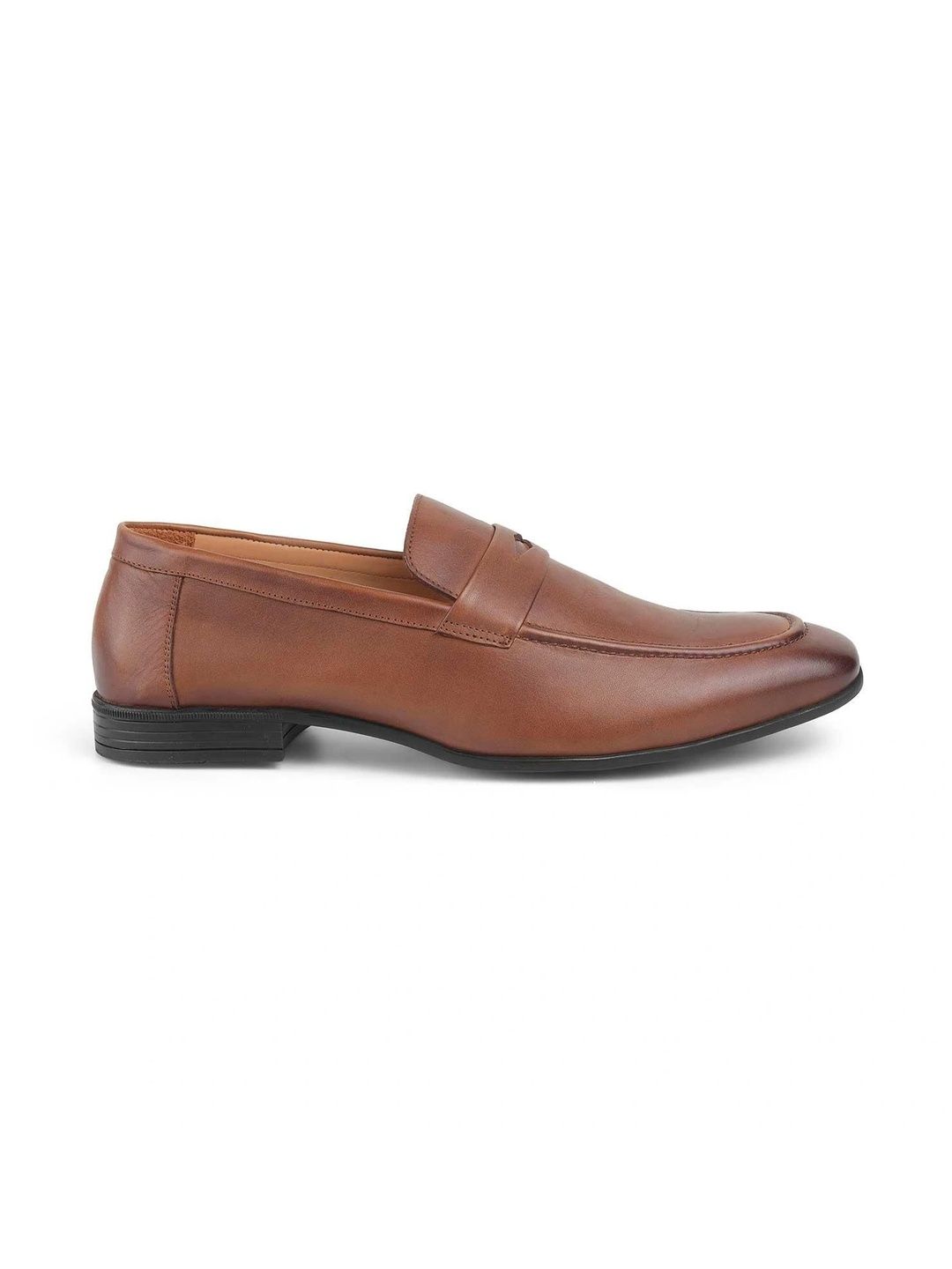 Tresmode Men Textured Leather Formal Loafers-picture-42