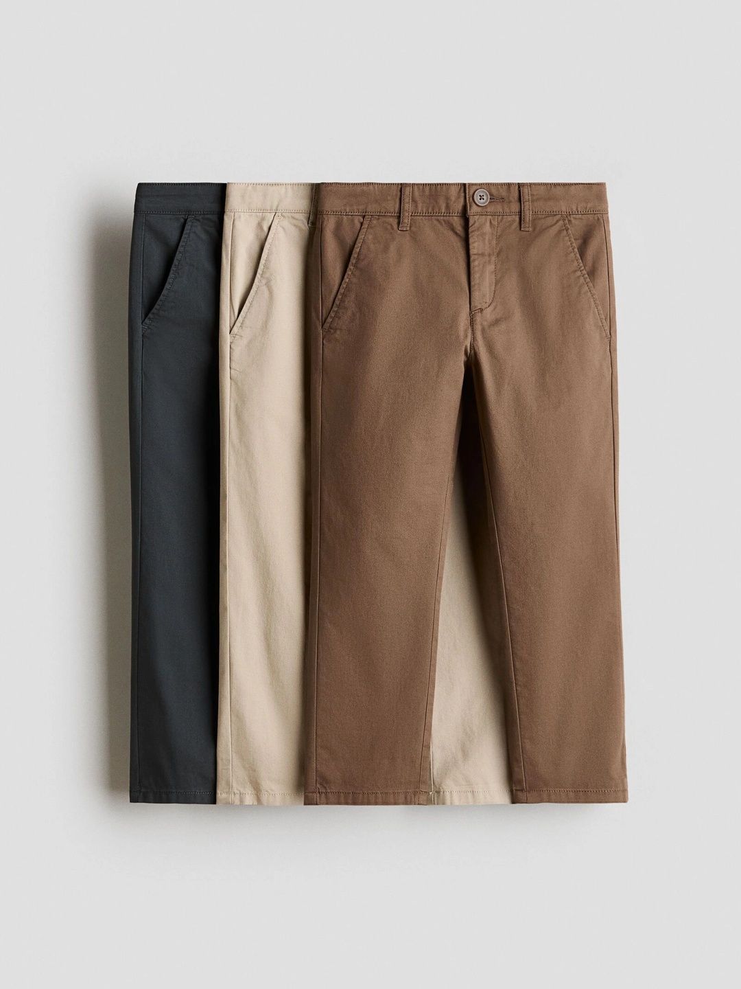 H&M 3-pack cotton twill chinos-picture-22
