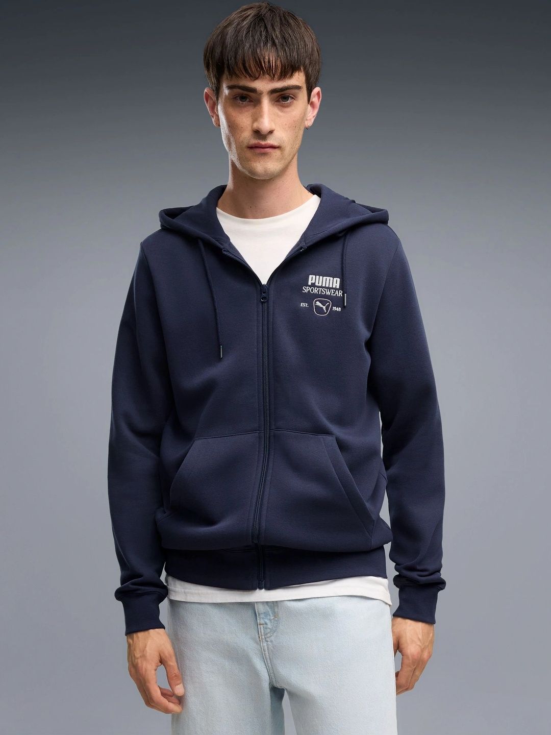 Puma Men Brand Logo Outdoor Knitted Jacket-image-38