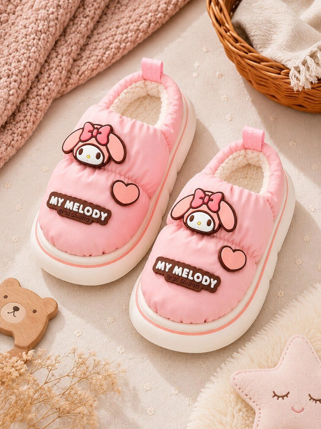 Miscreef Unisex Kids Embellished Room Slippers-picture-28