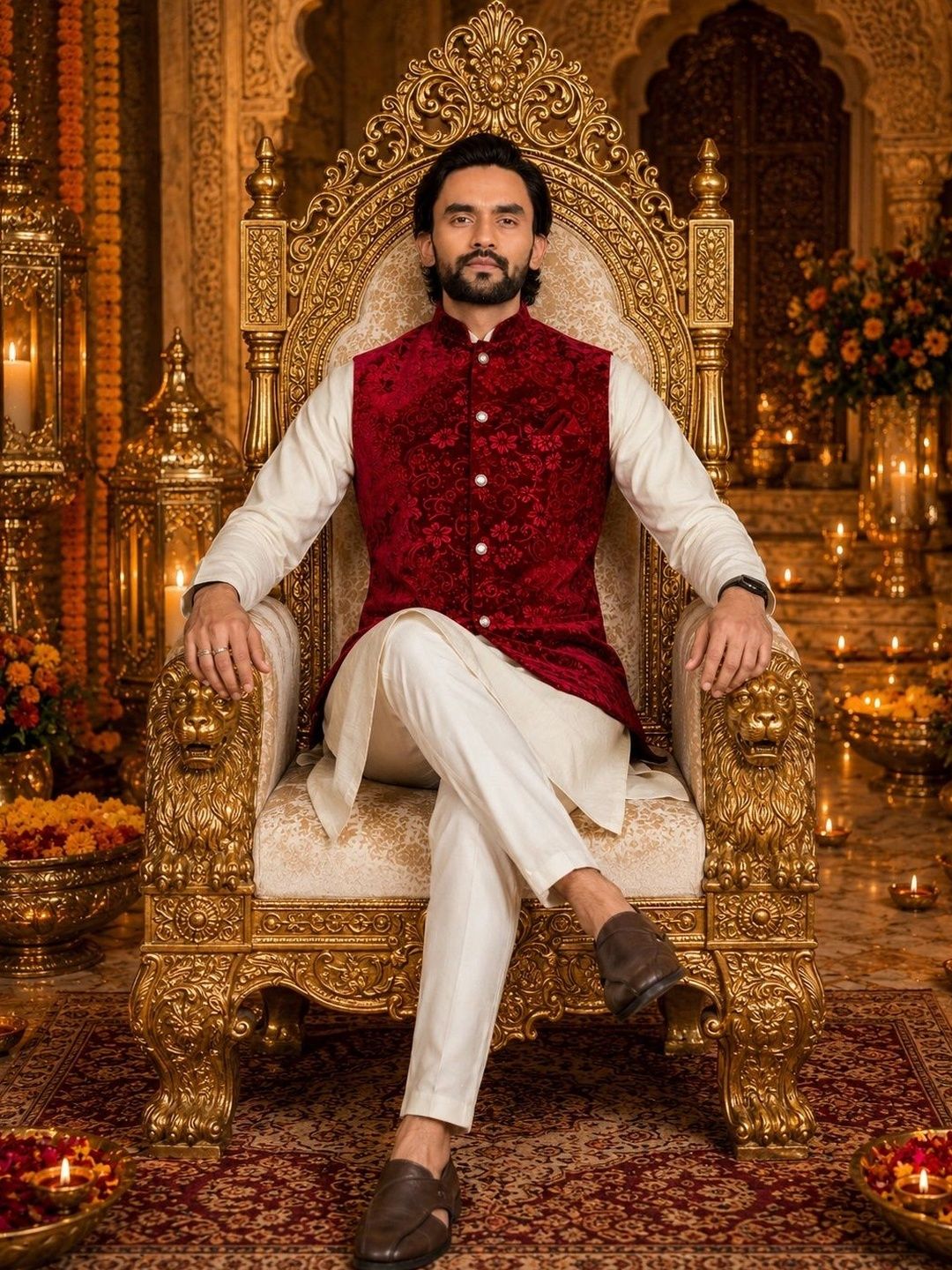 ELYXAROSE Men Regular Kurta with Pyjamas-picture-18