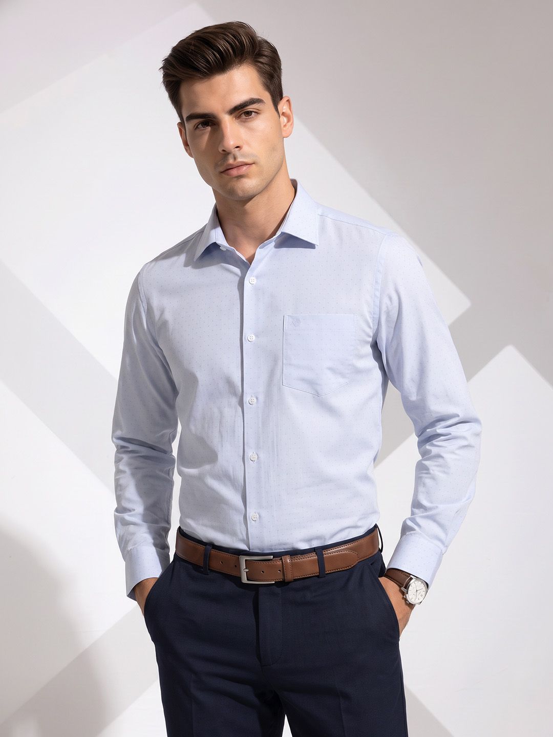INVICTUS Micro Ditsy Printed Formal Shirt-image-14