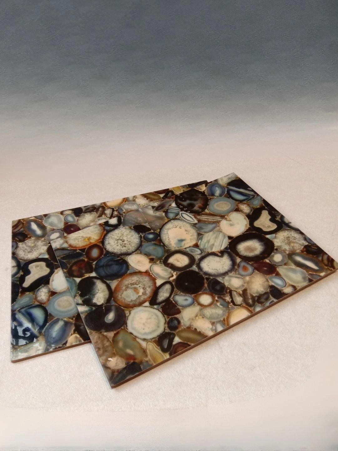 THE HOME CO. 2-Pcs Blue & Brown Printed Rectangle Table Placemats-picture-15