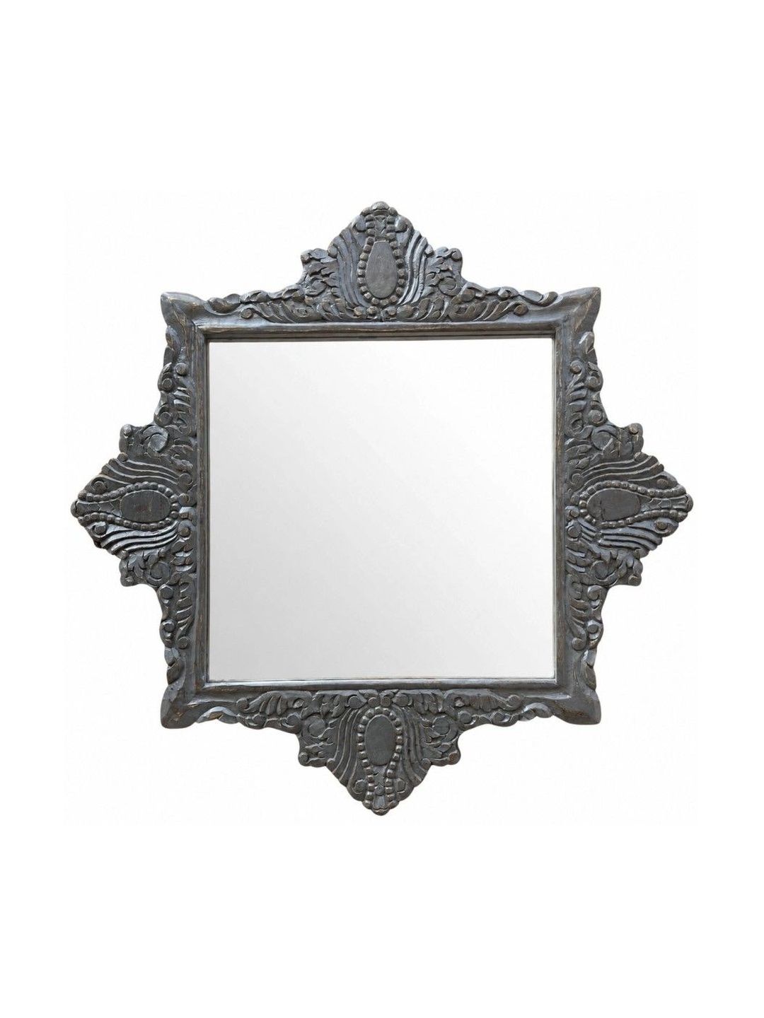 PREET GALLERY Grey Wooden Wall Mirror-image-41