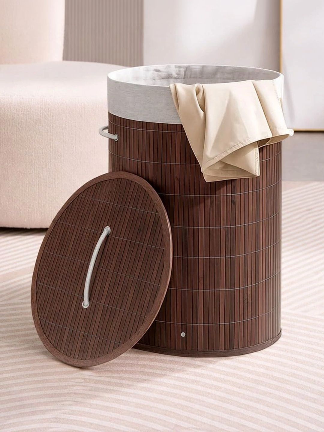 Rioware Brown Bamboo Laundry Bag-picture-57