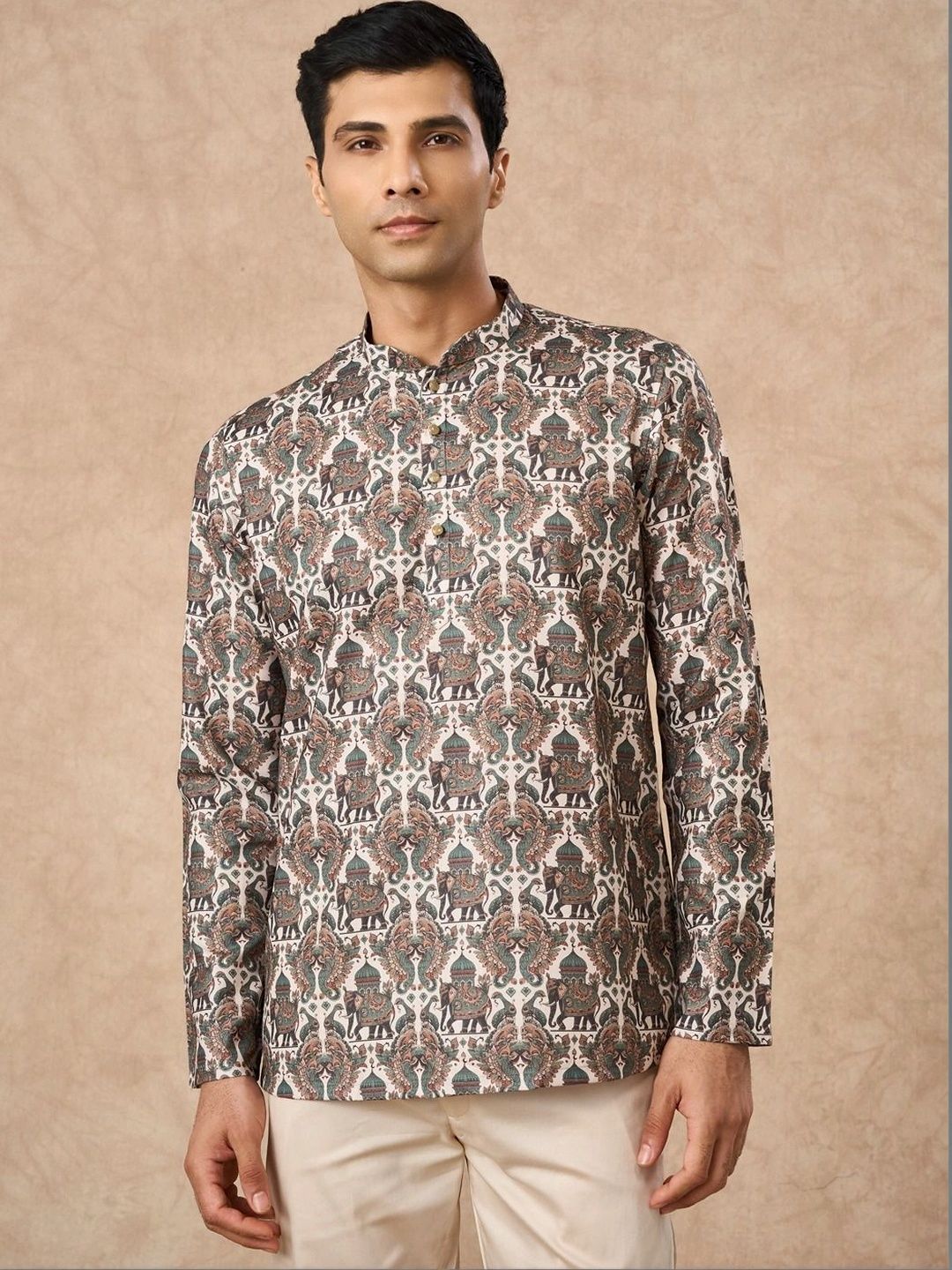 Manyavar Men Ethnic Motifs Printed Kurta-picture-45