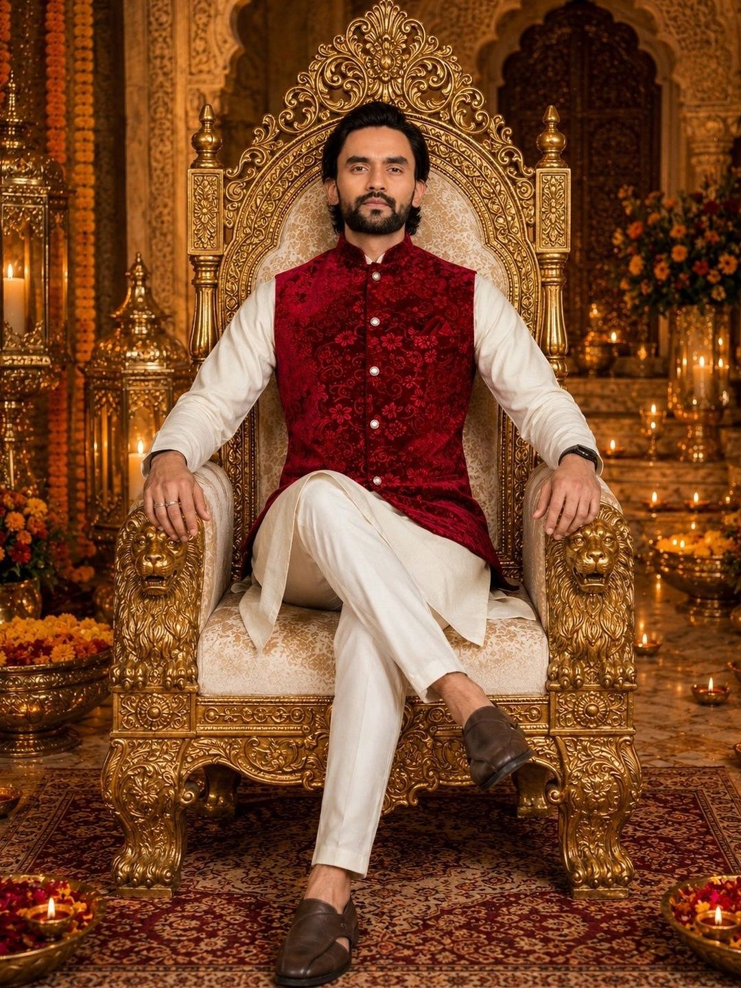Leipzig Fashion Men Regular Kurta with Trousers-picture-23