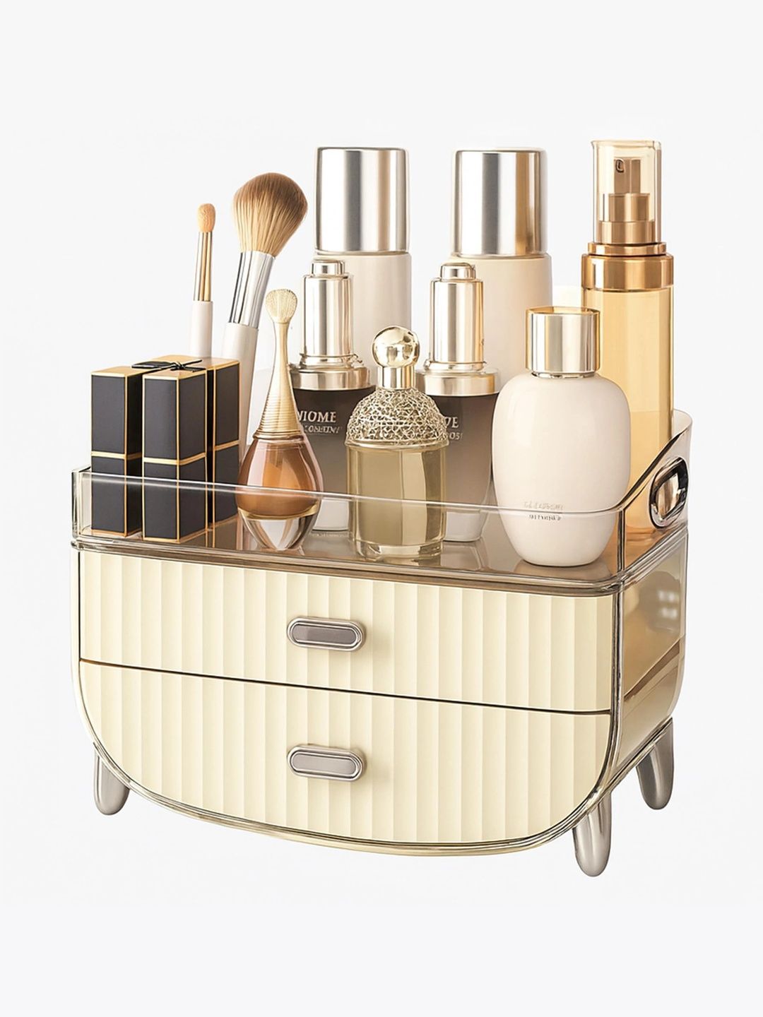 Rioware Transparent Set of 1 Regular Makeup Organiser Organisers-image-26