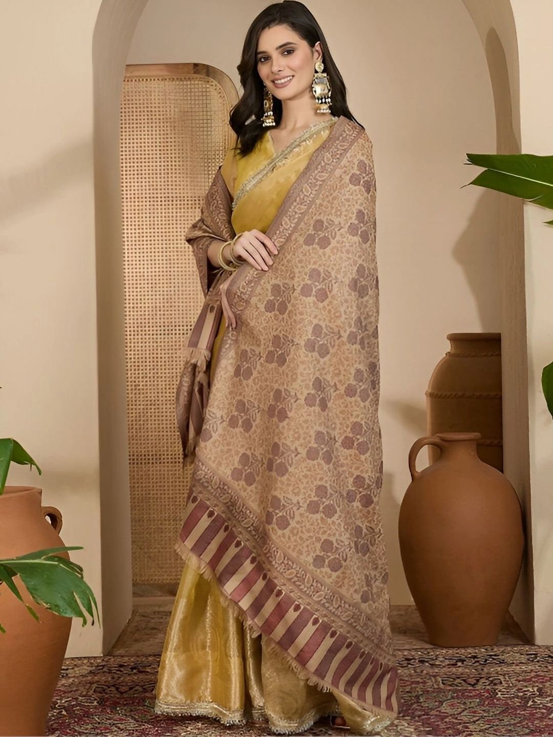 Sangria Women Floral Printed Shawl-image-8